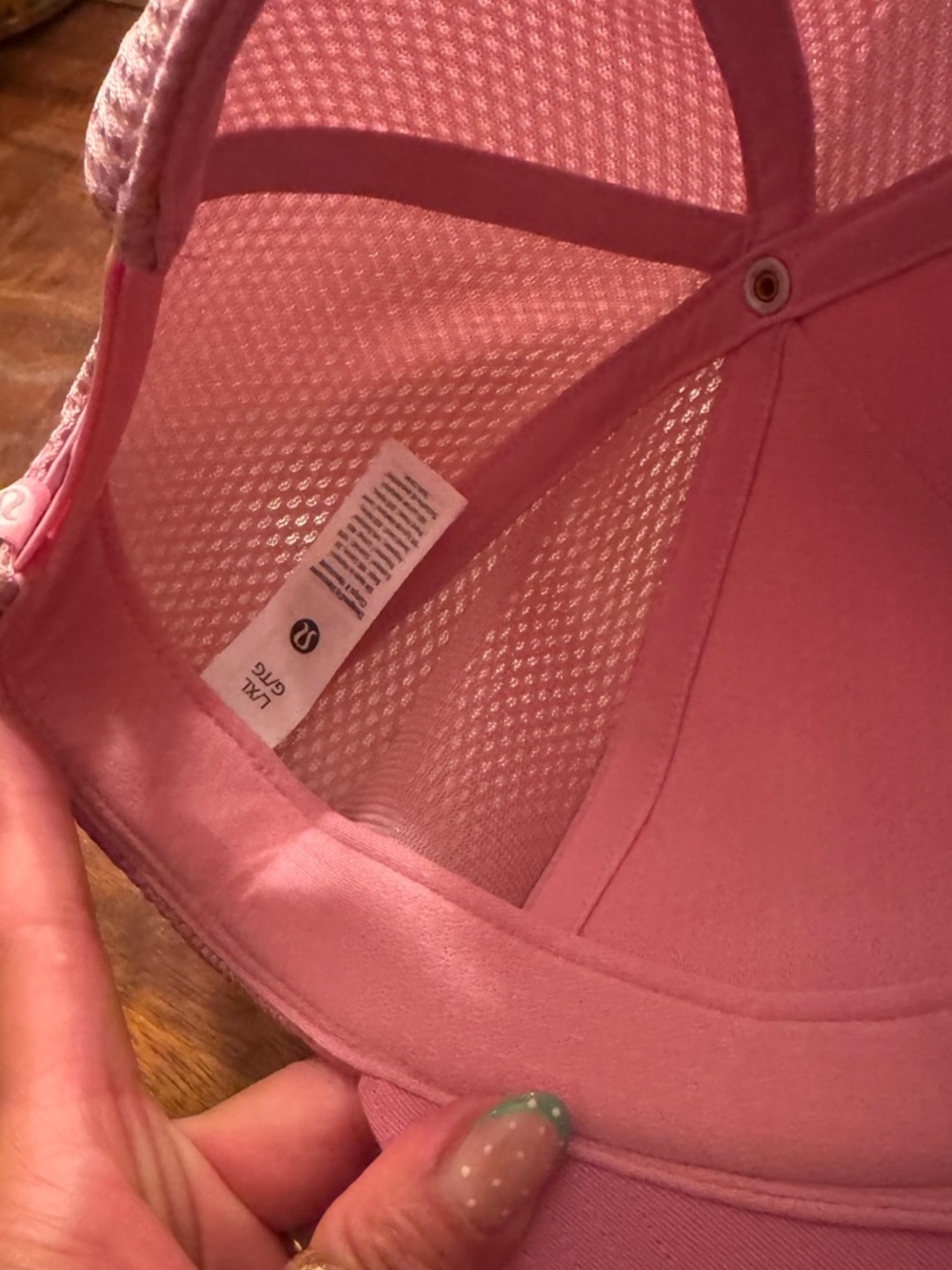 Lululemon Pink Mesh Trucker Hat, L/XL NWT original - Picture 5 of 5